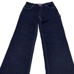 Juicy Couture Jeans Women 3/26 Blue Abbot Hammerloop Wide Leg Y2K VTG
